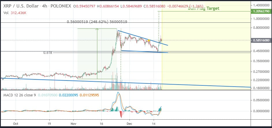 XRP's Bull Flag on the Daily Chart Could Send it to $1.20 - Analyst 16