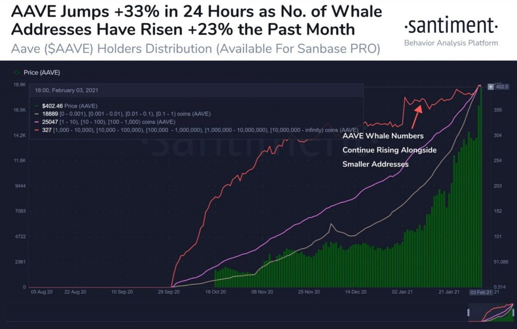 Aave (AAVE) Whales Have Increased by 23% in One Month 18