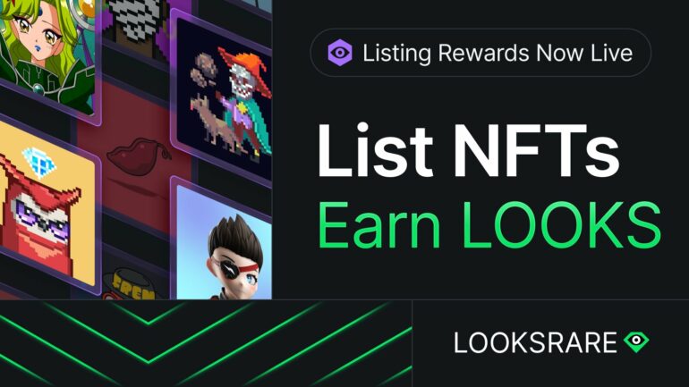 NFT Marketplace "Looks Rare" Fights Back NFT Giant "Opensea" By  Rewarding in $Looks for Listing in Their Marketplace￼ 12