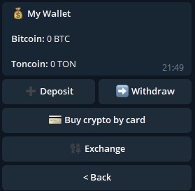 TON Wallet Devs. Add Crypto Payments to Telegram Allowing its 550M Users to Send and receive Toncoin and Buy Bitcoin 16