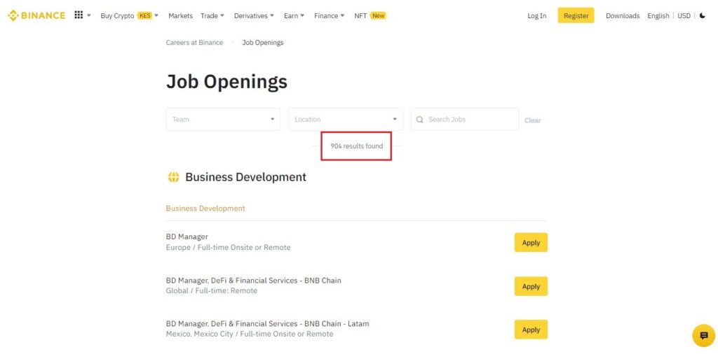 Binance is Reportedly Looking to Fill 500 Jobs Globally Despite the Crypto Winter Vibes of Layoffs and Rescinded Offers 15