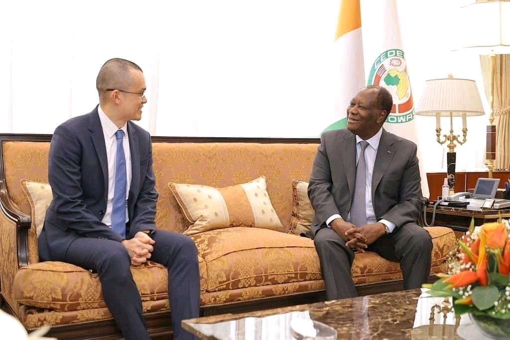Binance CEO Meets With Ivorian President To Discuss Crypto 12
